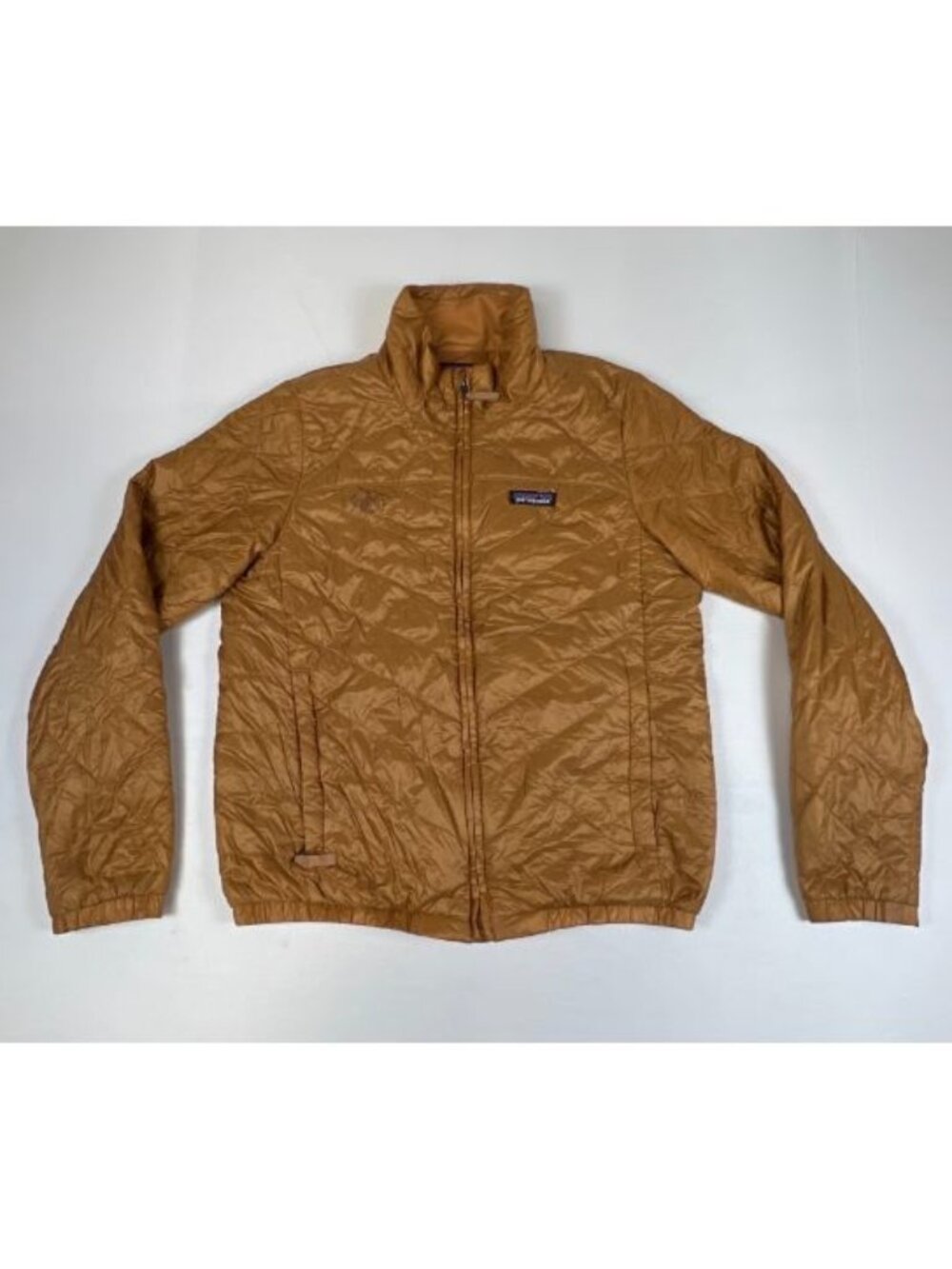 Patagonia Nano Puff Jacket Womens Medium Gold Insulated Lightweight Quilted Coat